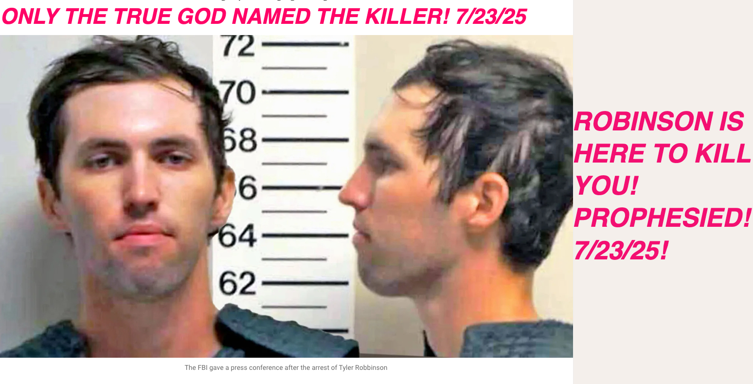 ROBINSON SNIPER,CHARLIE KIRK