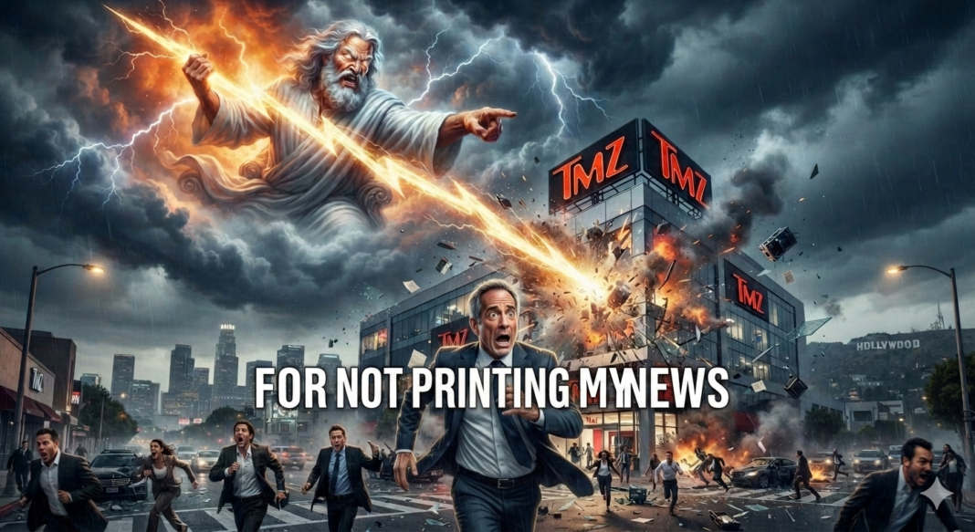 8/14/26 10:43 AM, TMZ! IMA COME THROUGH TMZ, SAID THE LORD! FOR NOT PRINTING MY NEWS! A VIOLENT HASHTAG! I’MA TAKE THOSE MUSCLES APART! THROW YOU OFF THE BRIDGE! A GEORGE BENSON CATEGORY! I’MA REARRANGE YOUR FACE, SAID THE LORD! A FACELESS MONSTER!